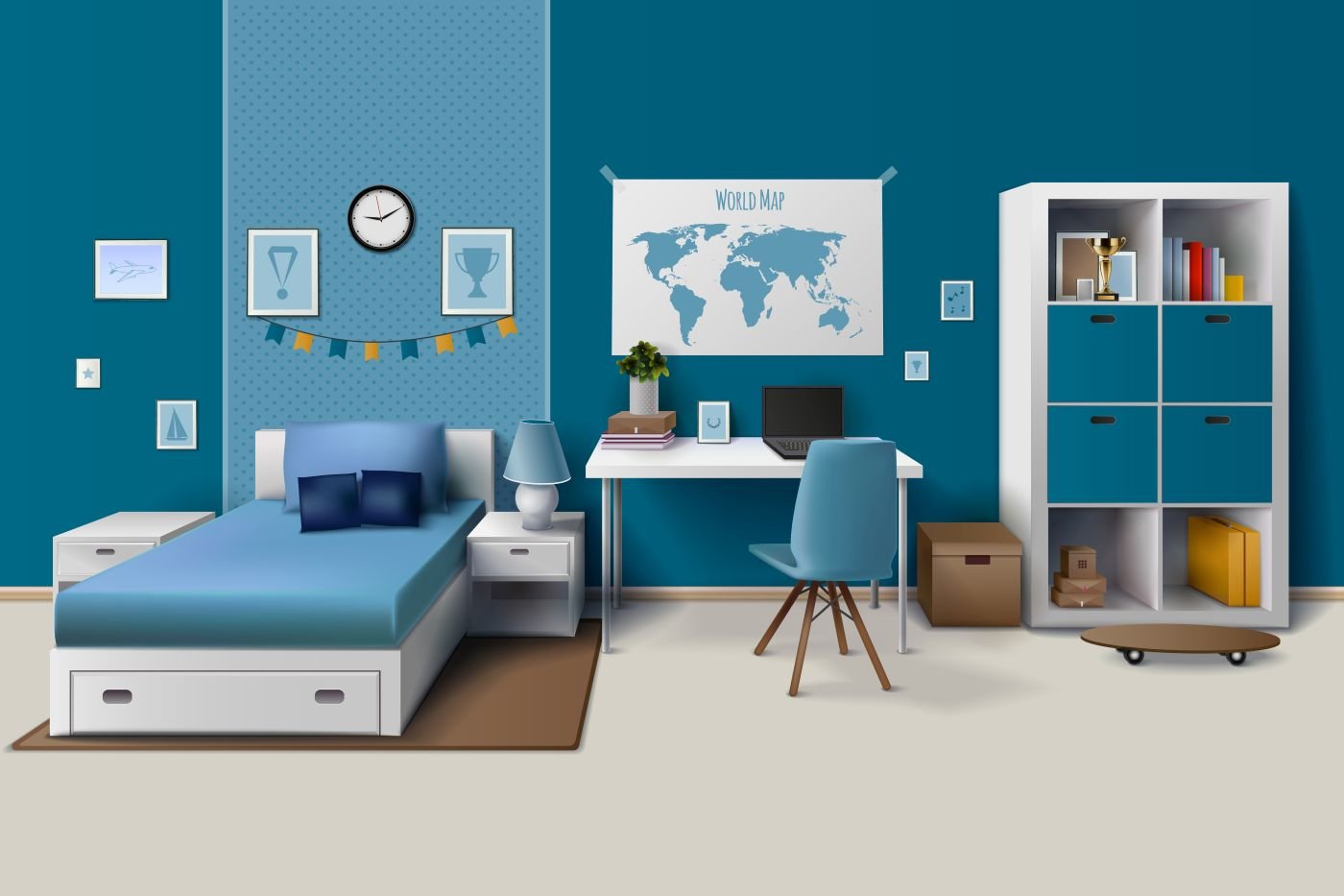 Smart Child Bedroom Interior Design